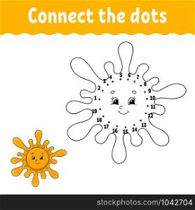 Dot to dot. Draw a line. Handwriting practice. Learning numbers for kids. Education developing worksheet. Activity page. Game for toddler and preschoolers. Isolated vector illustration. Cartoon style. Dot to dot. Draw a line. Handwriting practice. Learning numbers for kids. Education developing worksheet. Activity page. Game for toddler and preschoolers. Isolated vector illustration. Cartoon style.