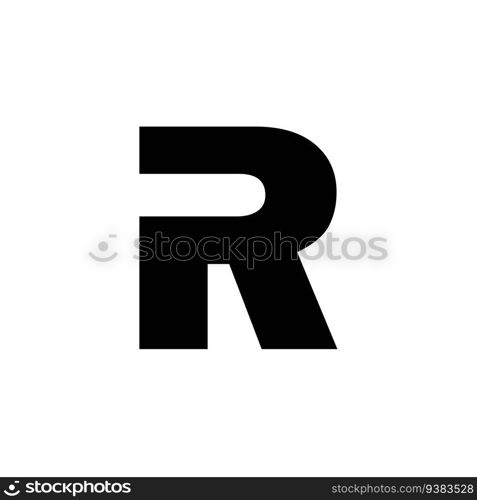Dots Letter R Logo. R Letter Design Vector illustration with Dots.