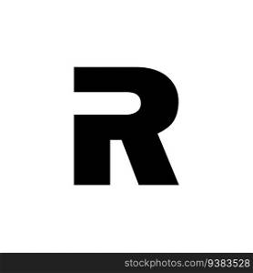 Dots Letter R Logo. R Letter Design Vector illustration with Dots.