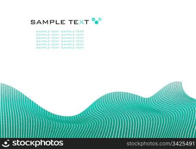dots mosaic wavy texture with space for text, vector illustration
