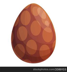 Dotted chocolate egg icon cartoon vector. Easter candy. Golden caramel. Dotted chocolate egg icon cartoon vector. Easter candy