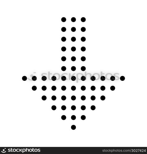 Dotted Down Arrow