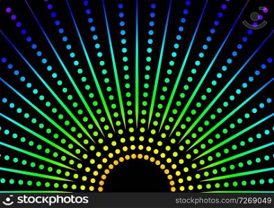 Dotted Rainbow Background