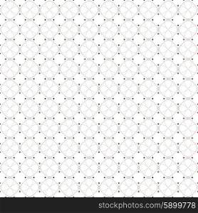 Dotted seamless pattern with circles and nodes. Repeating modern stylish geometric background. Simple abstract monochrome vector texture.. Dotted seamless pattern with circles and nodes. Repeating modern stylish geometric background. Simple abstract monochrome vector texture