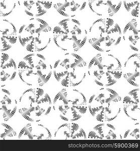 Dotted seamless pattern with circles and nodes. Repeating modern stylish geometric background. Simple abstract monochrome vector texture.. Dotted seamless pattern with circles. Repeating modern stylish geometric background. Simple abstract monochrome vector texture