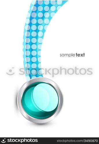 Dotted solid wave background