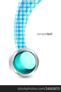 Dotted solid wave background