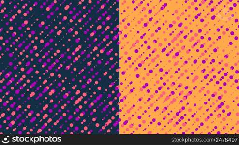 Dotted spread pattern retro color background. Vector graphic illustration