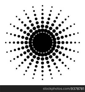 Dotted sun rays. Vector illustration. EPS 10. stock image.. Dotted sun rays. Vector illustration. EPS 10.