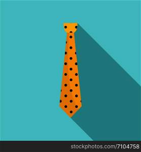 Dotted tie icon. Flat illustration of dotted tie vector icon for web design. Dotted tie icon, flat style