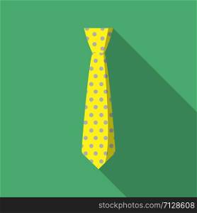 Dotted tie icon. Flat illustration of dotted tie vector icon for web design. Dotted tie icon, flat style
