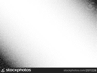 Dotwork gradient background, black and white stipple dots