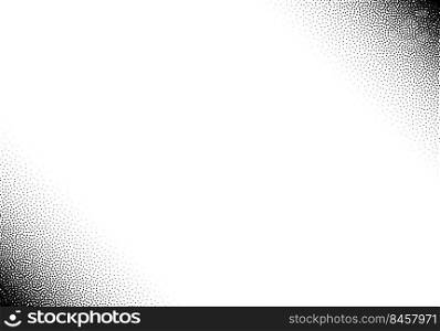 Dotwork gradient background, black and white stipple dots