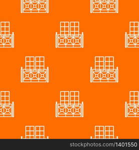 Double balcony pattern vector orange for any web design best. Double balcony pattern vector orange