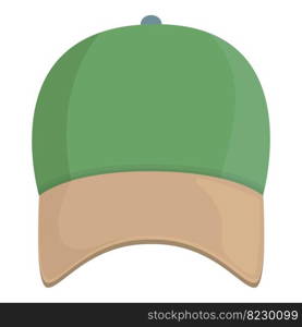 Double color cap icon cartoon vector. Baseball hat. Sport uniform. Double color cap icon cartoon vector. Baseball hat