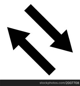 Double diagonal arrows icon. Cursor sign. Navigation background. Simple art line. Vector illustration. Stock image. EPS 10.. Double diagonal arrows icon. Cursor sign. Navigation background. Simple art line. Vector illustration. Stock image.