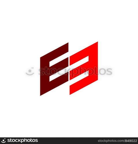 Double e letter logo template Illustration Design. Vector EPS 10.