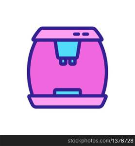double filter coffee machine icon vector. double filter coffee machine sign. color symbol illustration. double filter coffee machine icon vector outline illustration