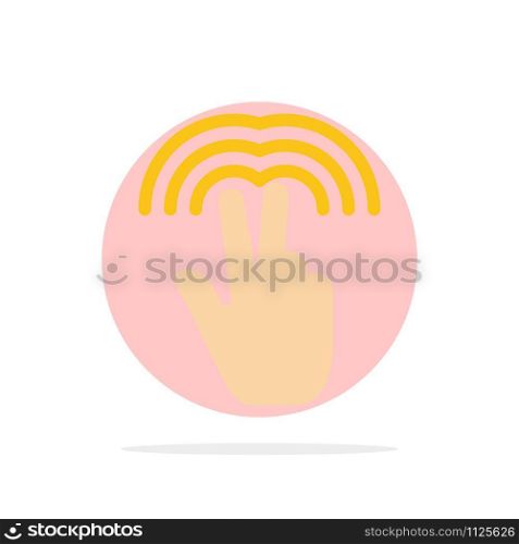 Double, Gestures, Hand, Tab Abstract Circle Background Flat color Icon