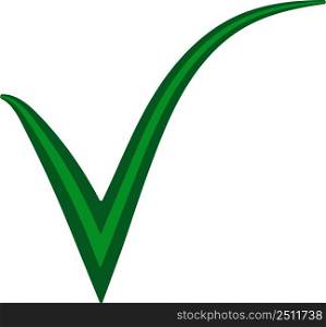 Double green check mark approval mark verification check mark, stock