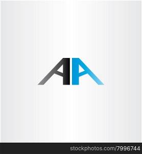 double letter a vector aa logo icon design