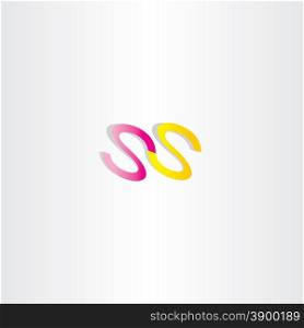 double letter s icon ss logotype design
