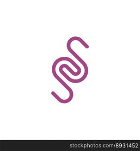 double letter s ss logo icon design