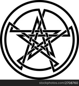 double pentagram - tattoo, t-shirt design