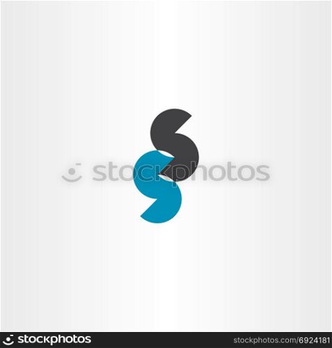 double s letter logo sign icon element