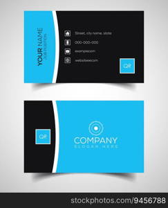 Double-sided creative and modern business card template. Vector illustration