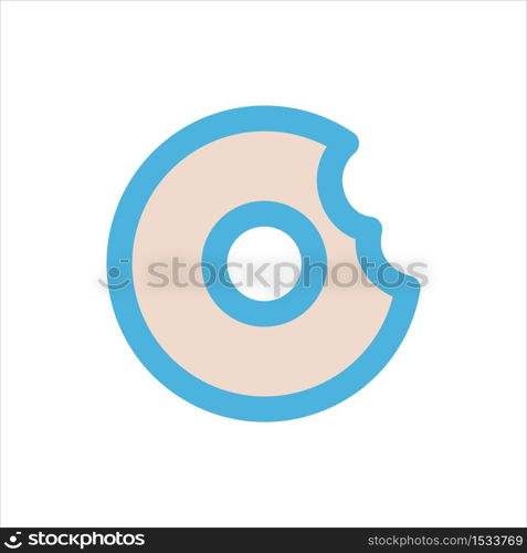 doughnut icon flat vector logo design trendy illustration signage symbol graphic simple