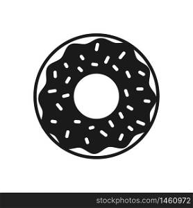 doughnut icon in trendy flat style