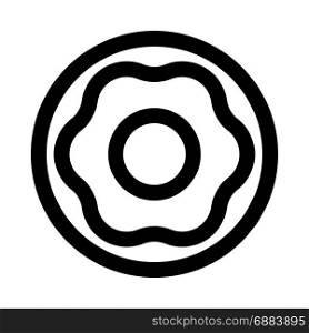 doughnut, icon on isolated background,