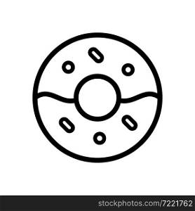 doughnut line icon