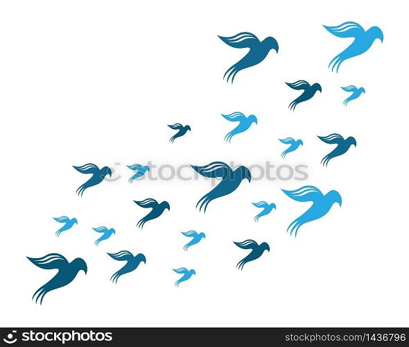 Dove bird background concept