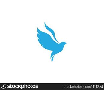 Dove Bird Logo Template vector