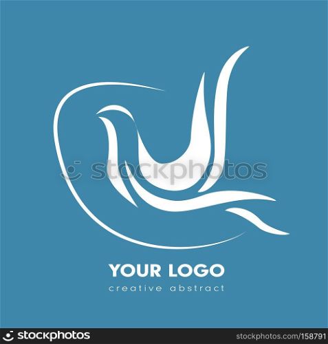 Dove bird vector logo
