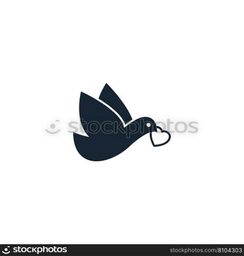 Dove creative icon from valentines day icons Vector Image