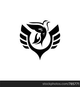 dove woth wing logo template