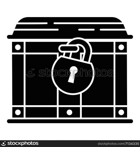 Dower chest icon. Simple illustration of dower chest vector icon for web design isolated on white background. Dower chest icon, simple style