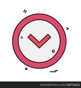 Down arrow icon design vector