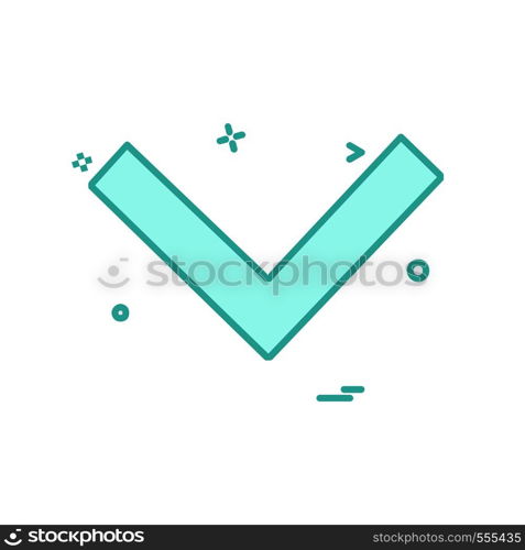 Down arrow icon design vector