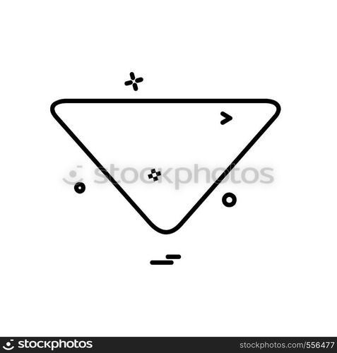 Down arrow icon design vector