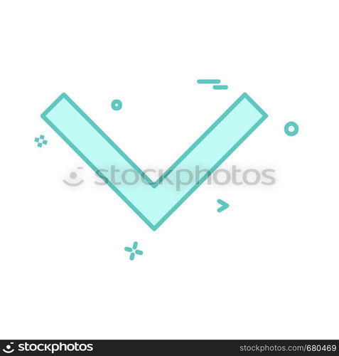 Down arrow icon design vector