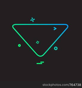 Down arrow icon design vector