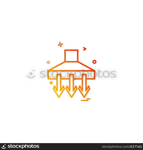 Down icon design vector 
