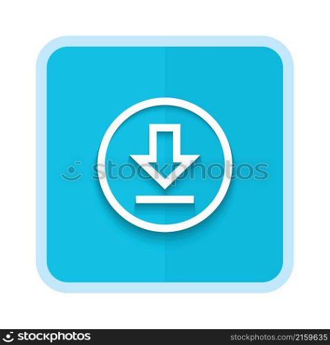download button line icon