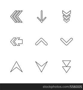 download , down , up , arrows , directions , left , right , pointer , download , upload , up , down , play , pause , foword , rewind , icon, vector, design, flat, collection, style, creative, icons