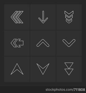 download , down , up , arrows , directions , left , right , pointer , download , upload , up , down , play , pause , foword , rewind , icon, vector, design, flat, collection, style, creative, icons