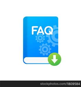 Download FAQ Book icon with question mark. Book icon and help, how to, info, query concept. Download FAQ Book icon with question mark. Book icon and help, how to, info, query concept.